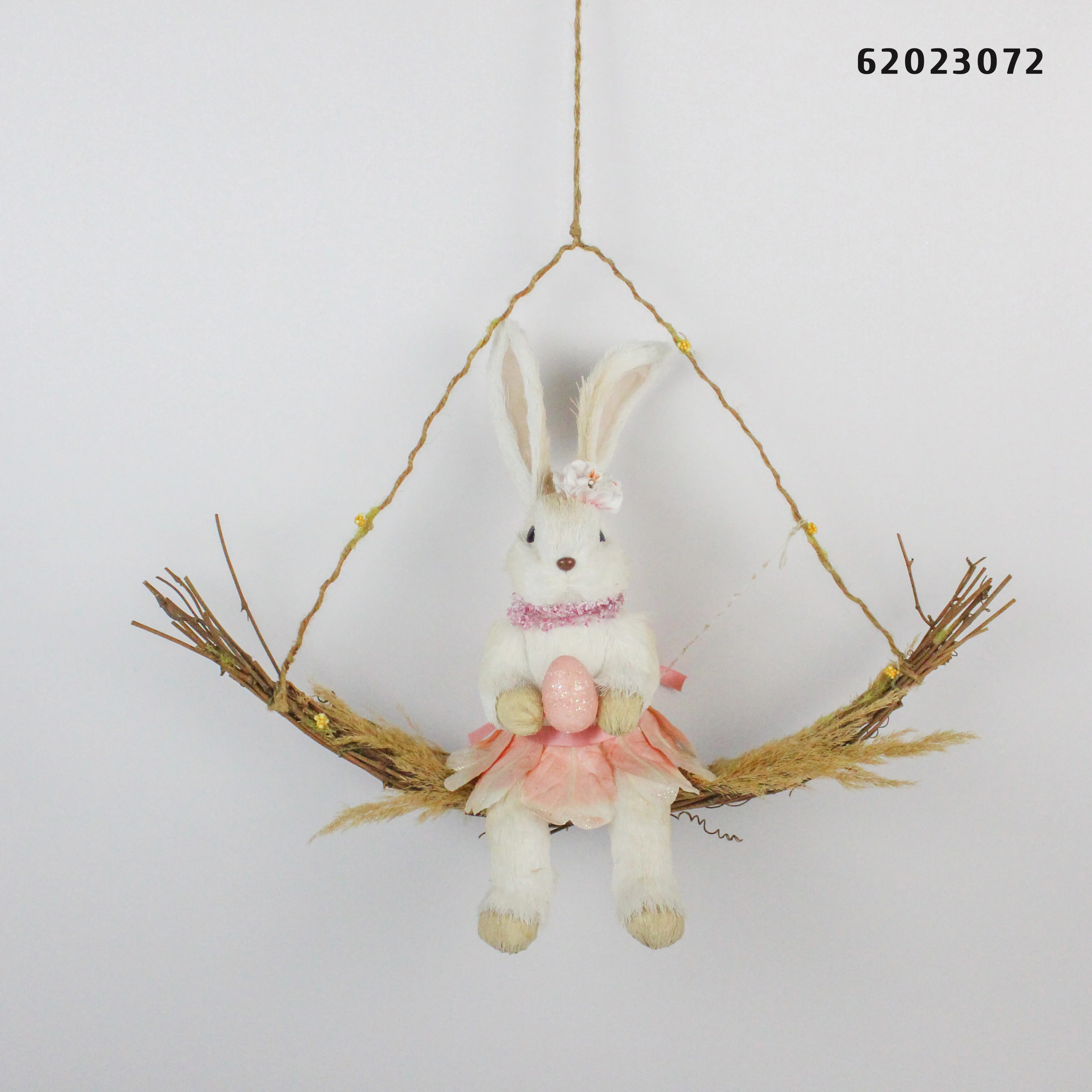 
2021 New Design Easter Bunny Decorations Customized Foam Hanging Rabbit Ornament Kids Room Decoration 