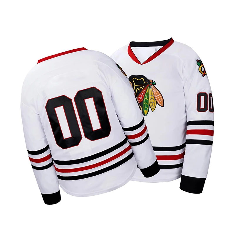 High Quality Polyester Free Design Ice Hockey Jersey Sublimation Printing Embroidered Logo Custom Ice Hockey Uniform