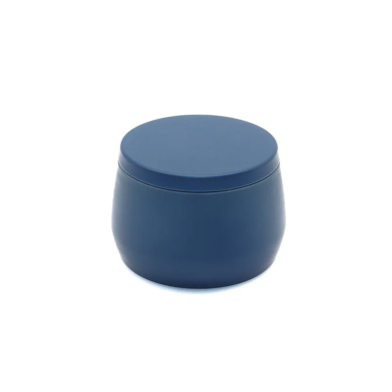 Exquisite Round tinplate box storage balm oils tea packaging metal aluminium tin/ can/ concentrate jar