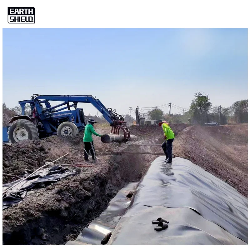 1.2mm HDPE Geomembrane Liner For Mining and  Biogas Project