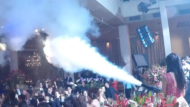 Moka sfx Mini Manual Operation Dj Co2 Smoke Gun Pistol  Co2 Jets Machine For Club Stage Fog