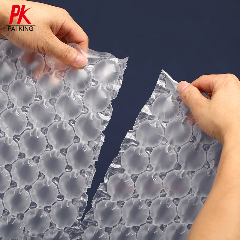 Manufacturer Air Cushion Bubble Film Air Bubble Plastic Packaging Film Shockproof Inflatable Air Cushion Bubble Film