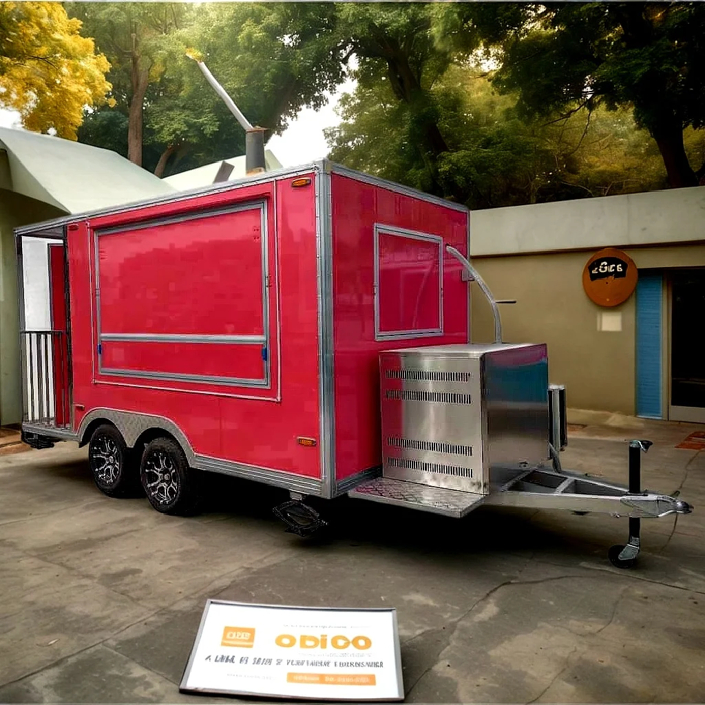 16 ft uk us standard empty fast food cart catering taco cooking equipment cabinets food truck trailer