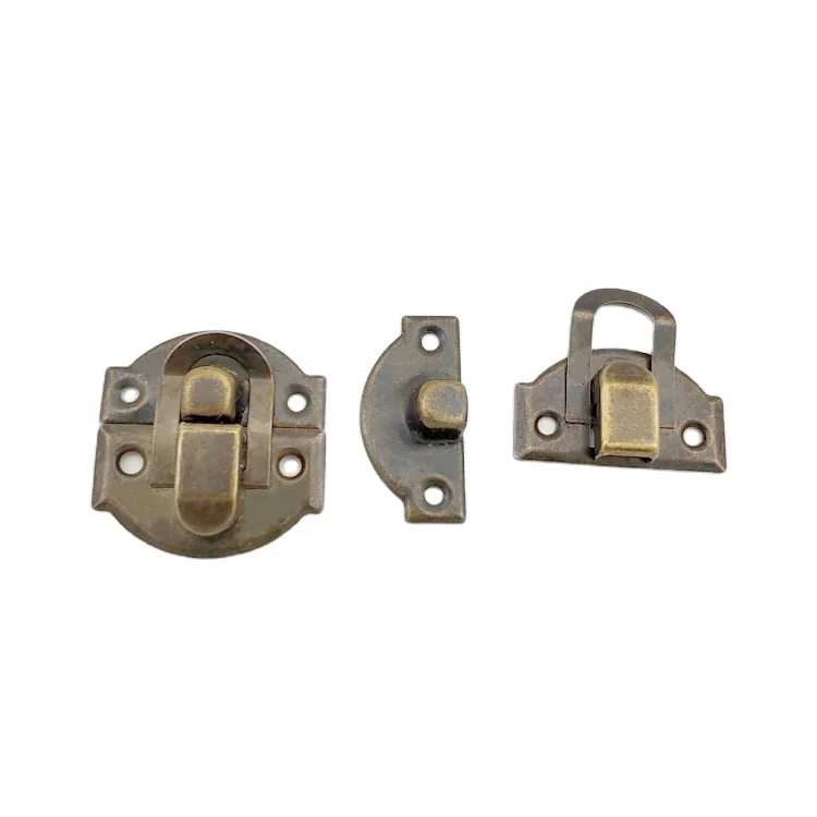 Antique Bronze Vintage Clasp Lock Jewelry Box Lock Buckle With Screws