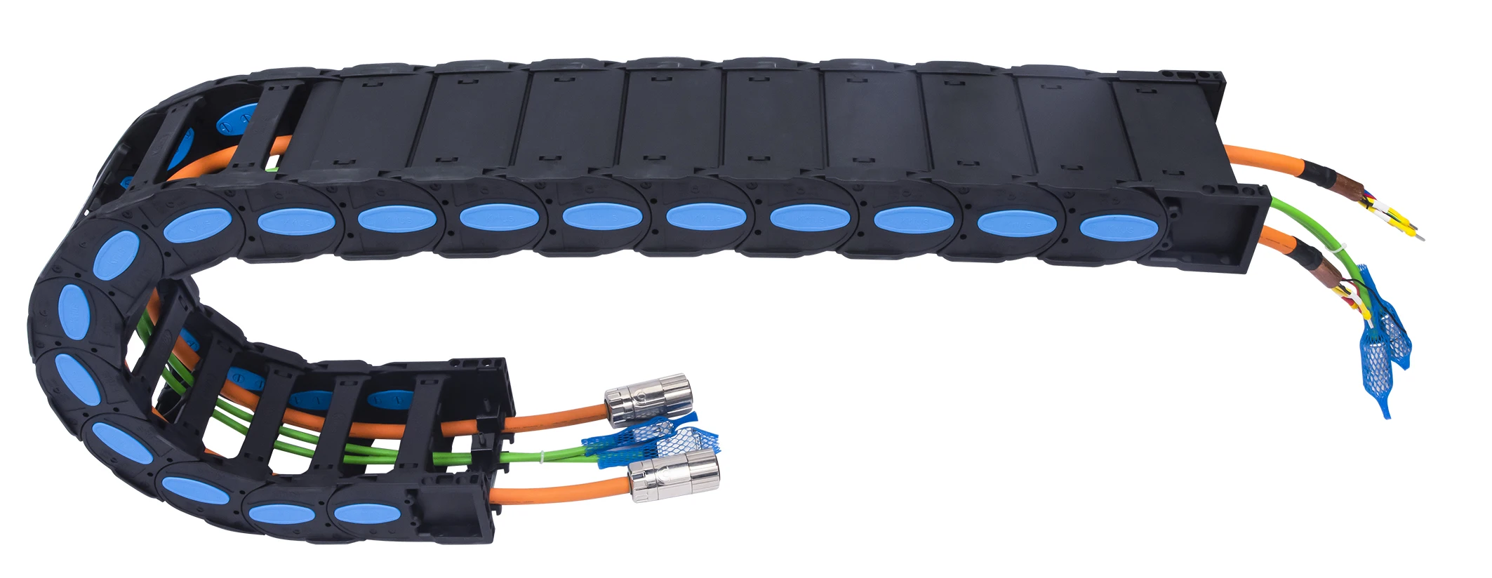 Weight bearing plastic nylon cable tray  flexible drag chain cable carrier for CNC machine