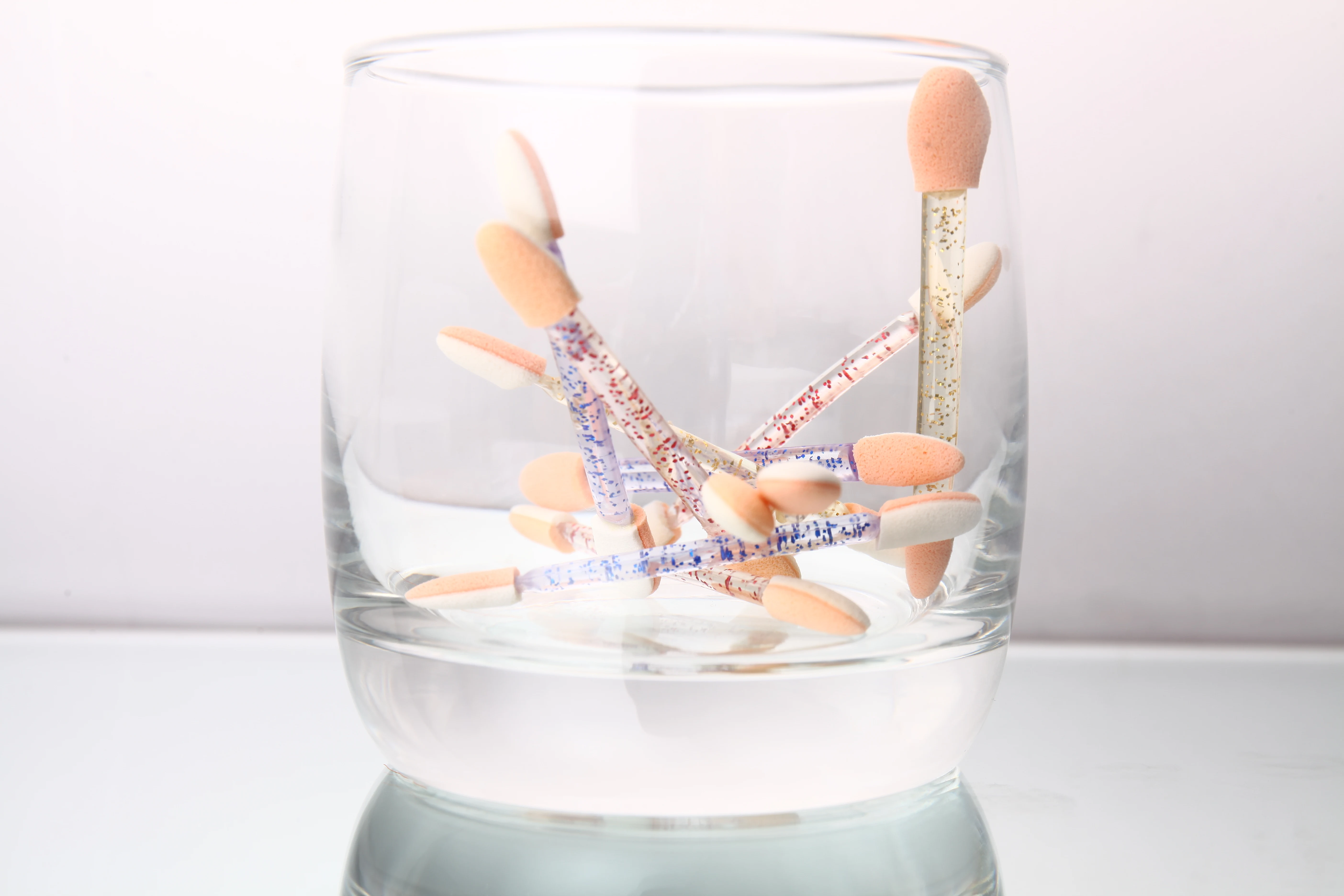 
Plastic latex sponge double-headed eye shadow applicator disposable eye shadow applicator 