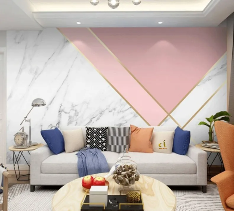 High quality earth color modern design 3d wallpaper for interior home decoration wall paper for refurbishment
