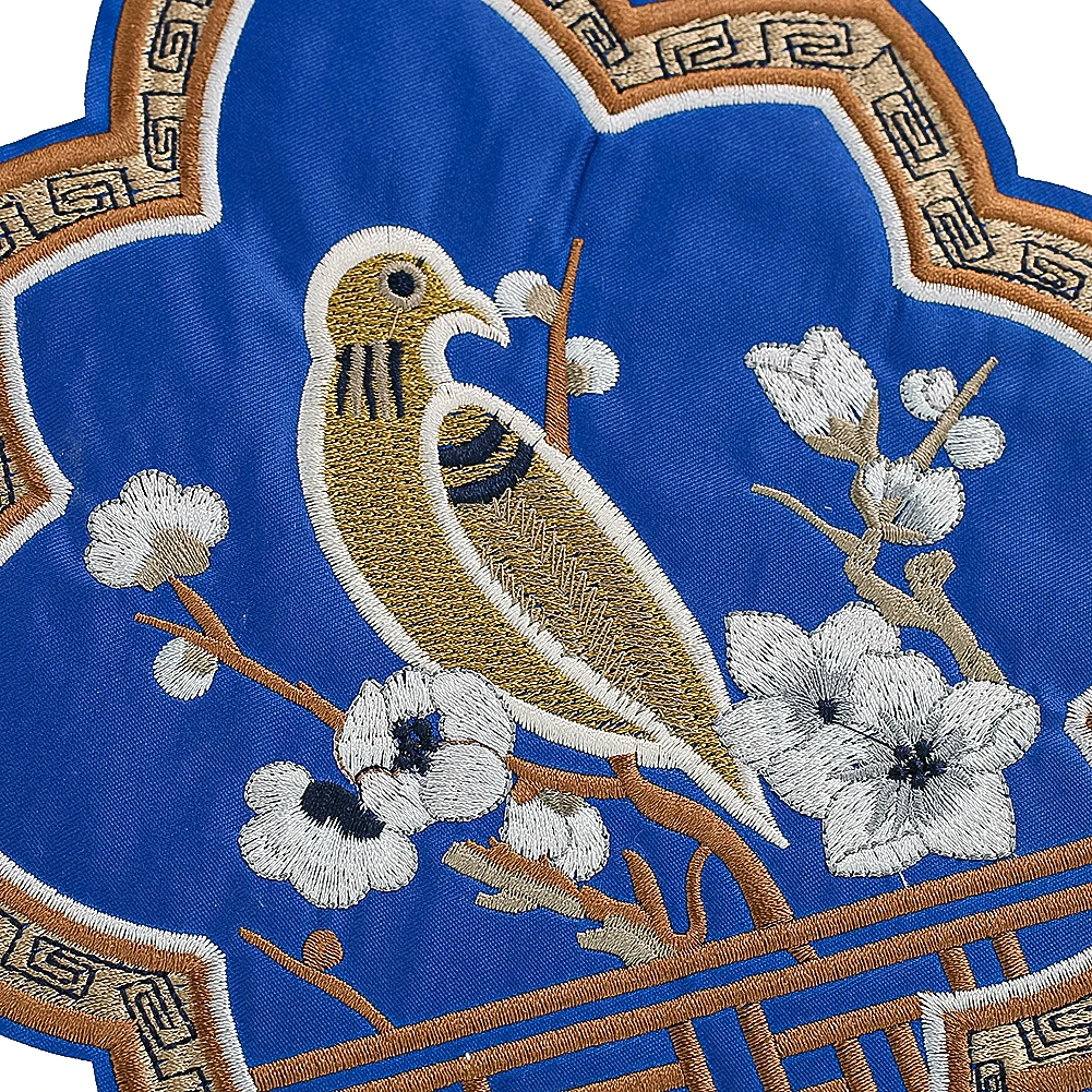 Chinese style large size embroidery cloth applique sofa pillow curtain applique sewing supplies Chinese large patch