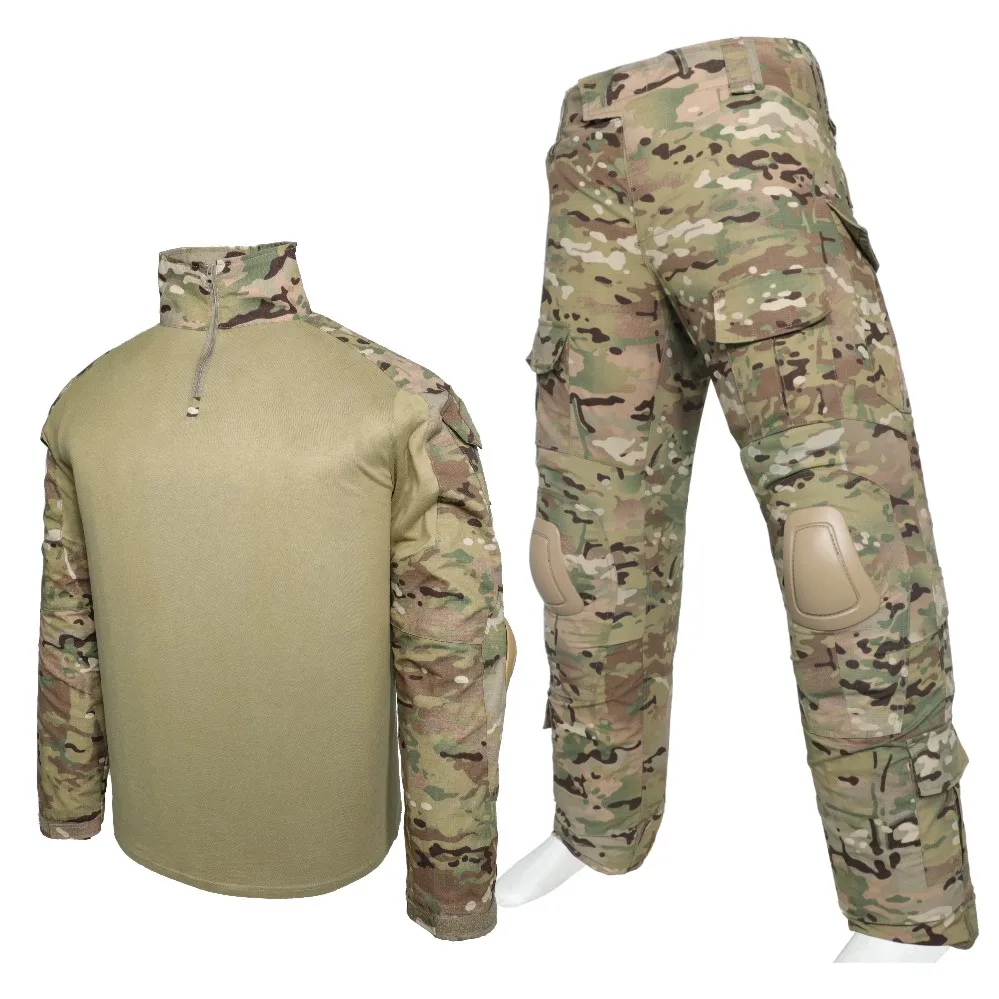 G2 CP Style combat uniforms with knee and elbow pads combat suits water proof army military uniforms tactical suits