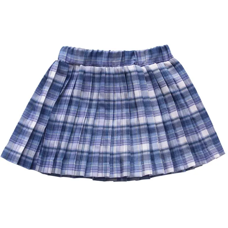 2022 Wholesale High Quality New Design  High Quality Sexy Mini Baby Girls Plaid Skirts