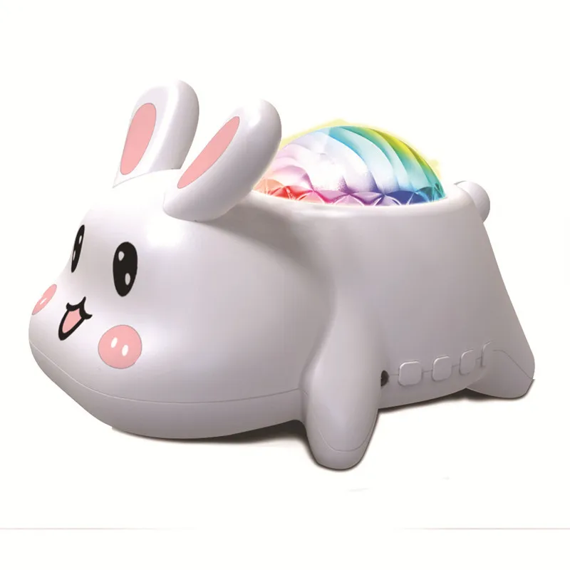 Lonvel Smart Rabbit-Shaped Starry Sky Night Light Projector BT Music Speaker Holiday Bunny Star Projector With Remote Control