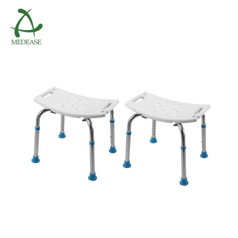 MEDEASE No Back Used In Bathroom Orthogon Type Height Adjustment Bath Chair