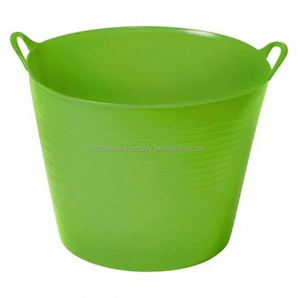 Bucket With handles Garden Bucket Tube Bucket Laundry Bathroom Bath For Baby With Handle Soft Storage Basin Water Barrel