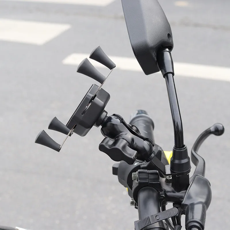 
Universal motorcycle mirror mount phone holder for motorbike ATV moped 