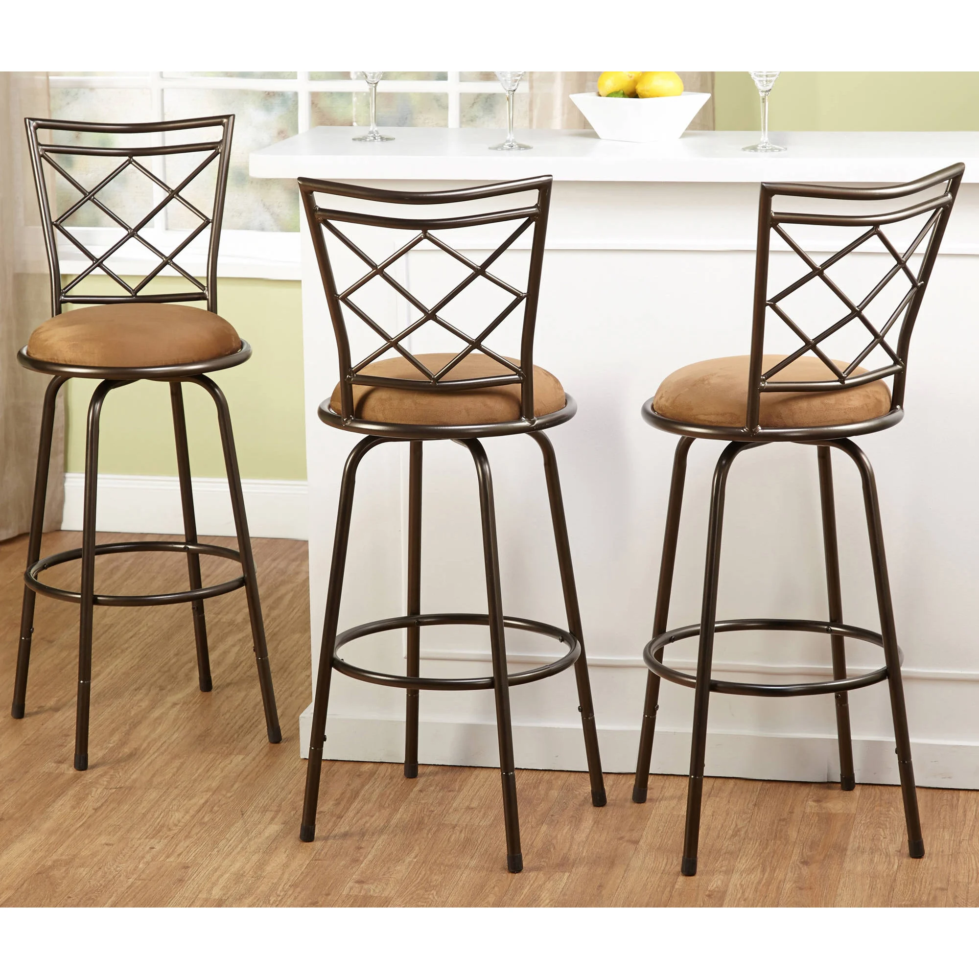 
Swivel round seat bar counter height adjustable metal bar stools supplier  (60762500633)