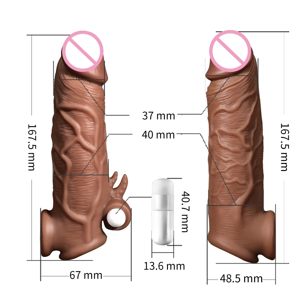 
soft silicone penis cock dildo extension extender sleeves for men 