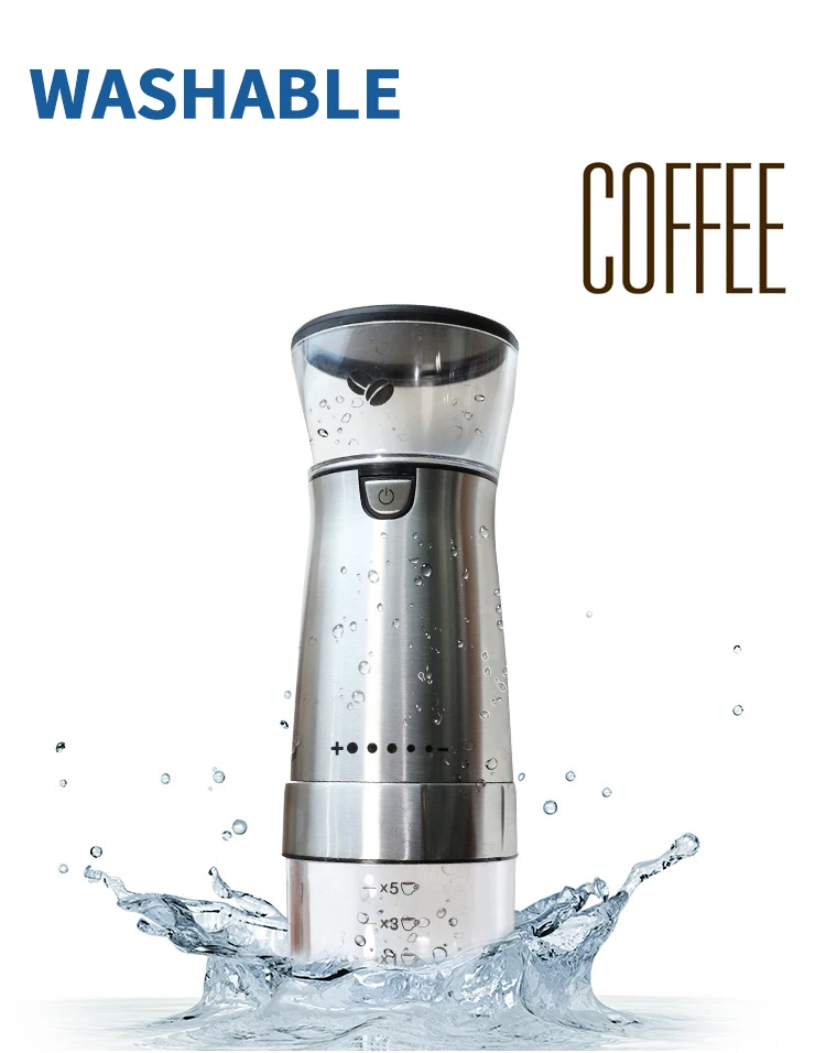 Easy Customization Electric Portable Burr USB Coffee Mill Machine Automatic Mini  Electronic Coffee Bean Grinder With Cable