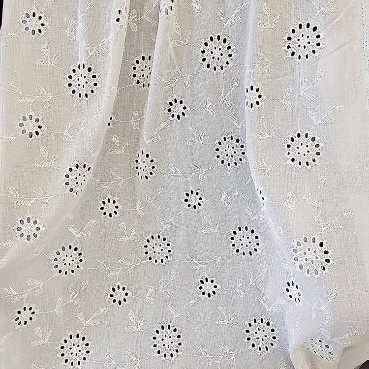 China Wholesale Cotton Fabric Embroidery Making Dress Ladies Wedding Dresses