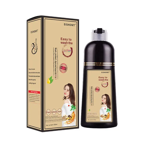 Oem Odm Magic Changing Gray Hair Color To Black 500 Ml Glitter Hair Dye