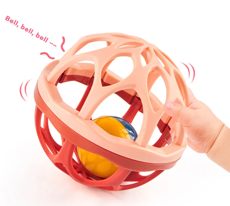 Wholesale Bpa Free Safety Abs Sensory Balls Chewing Baby Rattles And Teether Toy Teething Baby Rattle Toys