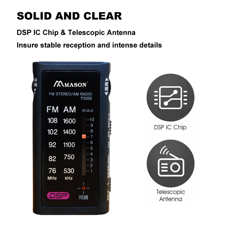 Long Lasting Battery Life With Good Quality IC Small AM FM Portable Radio Receiver From China Manufacture