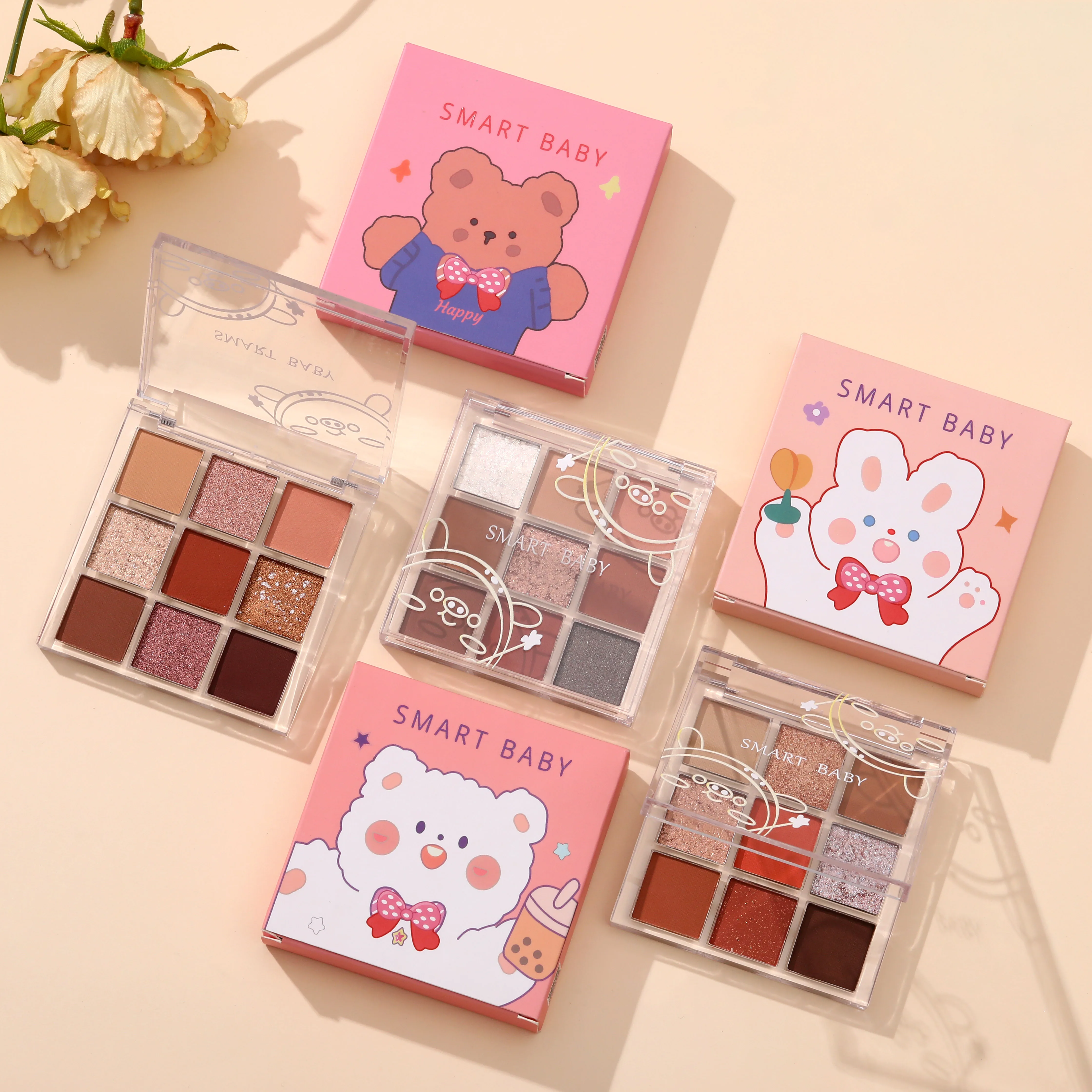 New Custom Beauty  Eyeshadow Makeup Best Quality No Logo Eye Shadow Palette Private Label