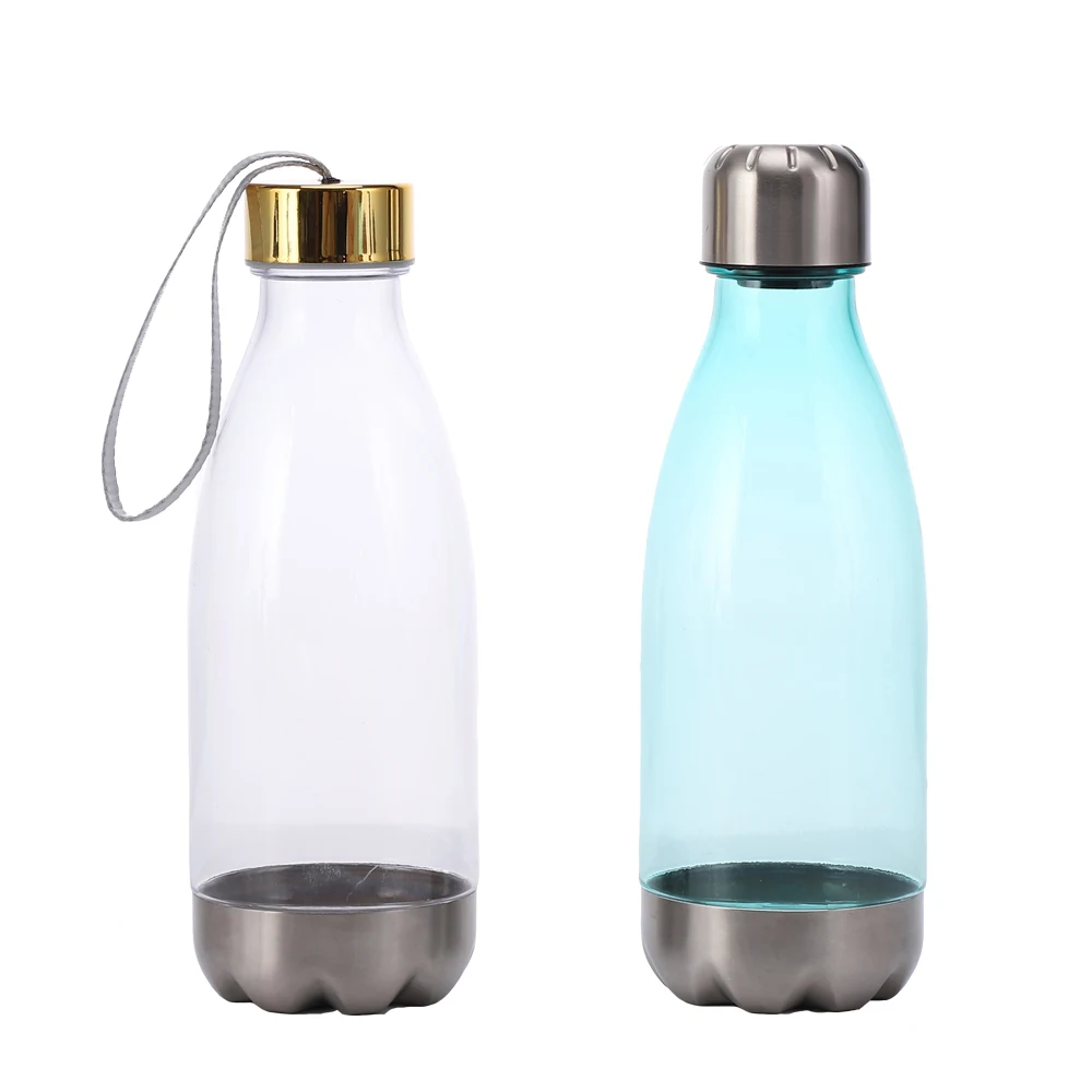 Coke bottle plastic sports plastic crystal water bottle custom logo