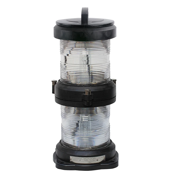 CXH-101P CXH6-101P plastic 24V 110V 220V IP56 double deck marine night boat navigation signal light all-round light