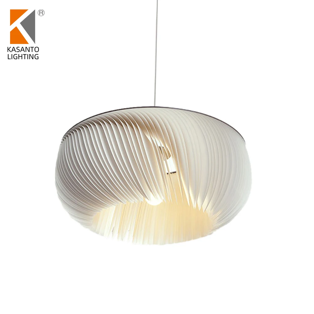 Hot sale vintage pendant lamp white parchment pendant lamp for hotel shop restaurant decoration from zhongshan