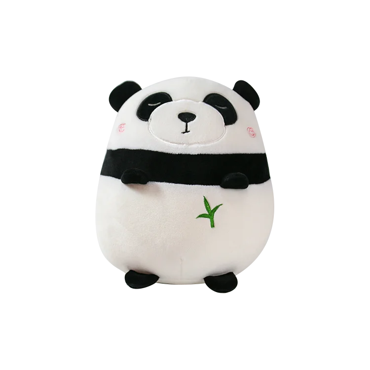custom logo cute bulk panda soft toy handmade pillow embroidery baby sloth stuffed animals