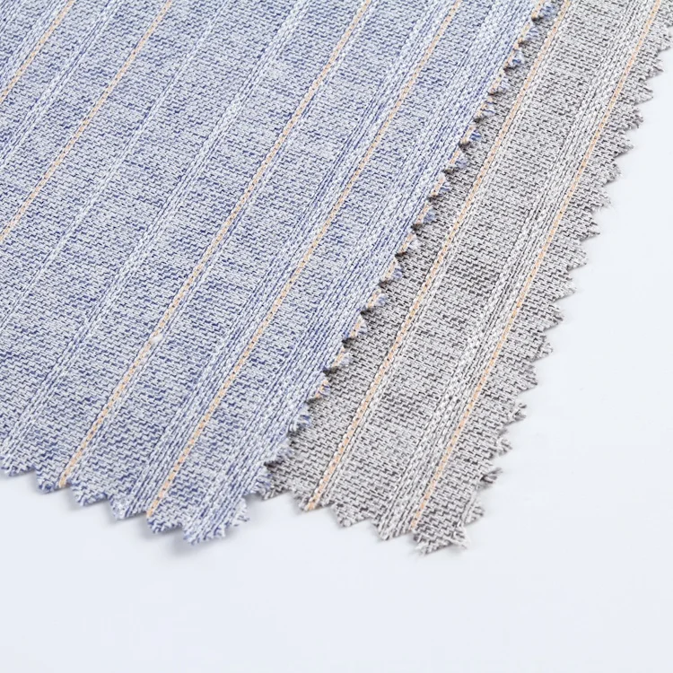 
China factory new design dyed blue and grey 2020 textil fabrics to make suiting 