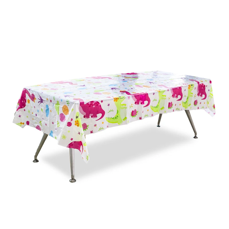 Happy Birthday Party Decoration Disposable Plastic Waterproof Table Cloth Table Cover Tablecloth For Kids