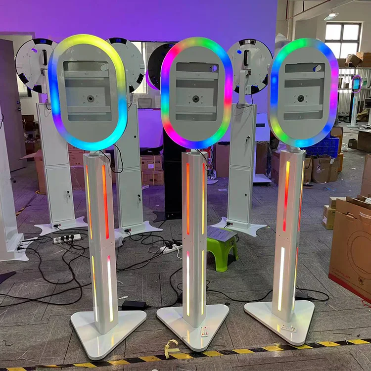 Oval Portable Ipad Photo Booth Design For Wedding And Party