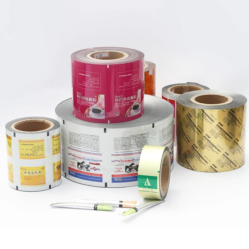 
Laminated materials and Flexo Printing thermal sealing food packaging sachet film roll 
