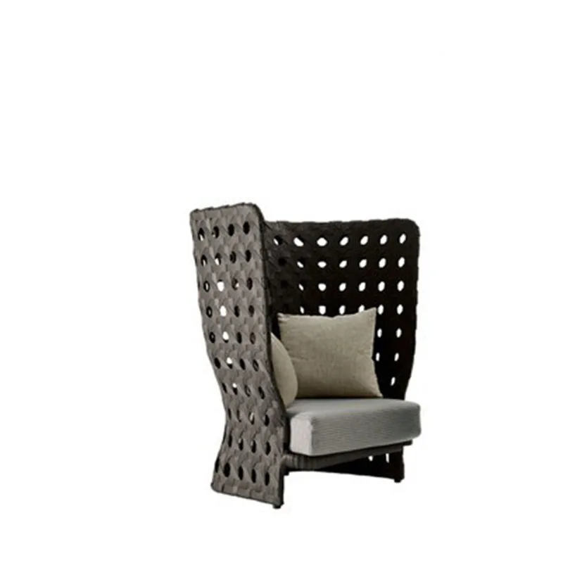 New product outdoor furniture double three person rattan weaves sofa rattan sofa tea tale combination