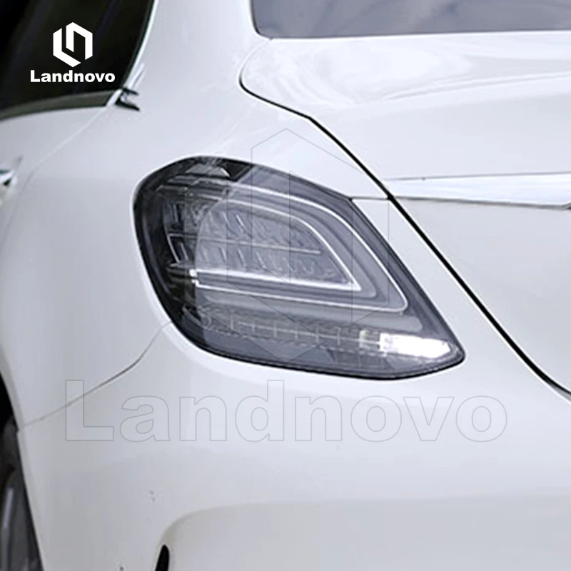 Landnovo body parts car assembly taillight led lamp replacement For Mercedes C class W205 2015-2020 led tail light