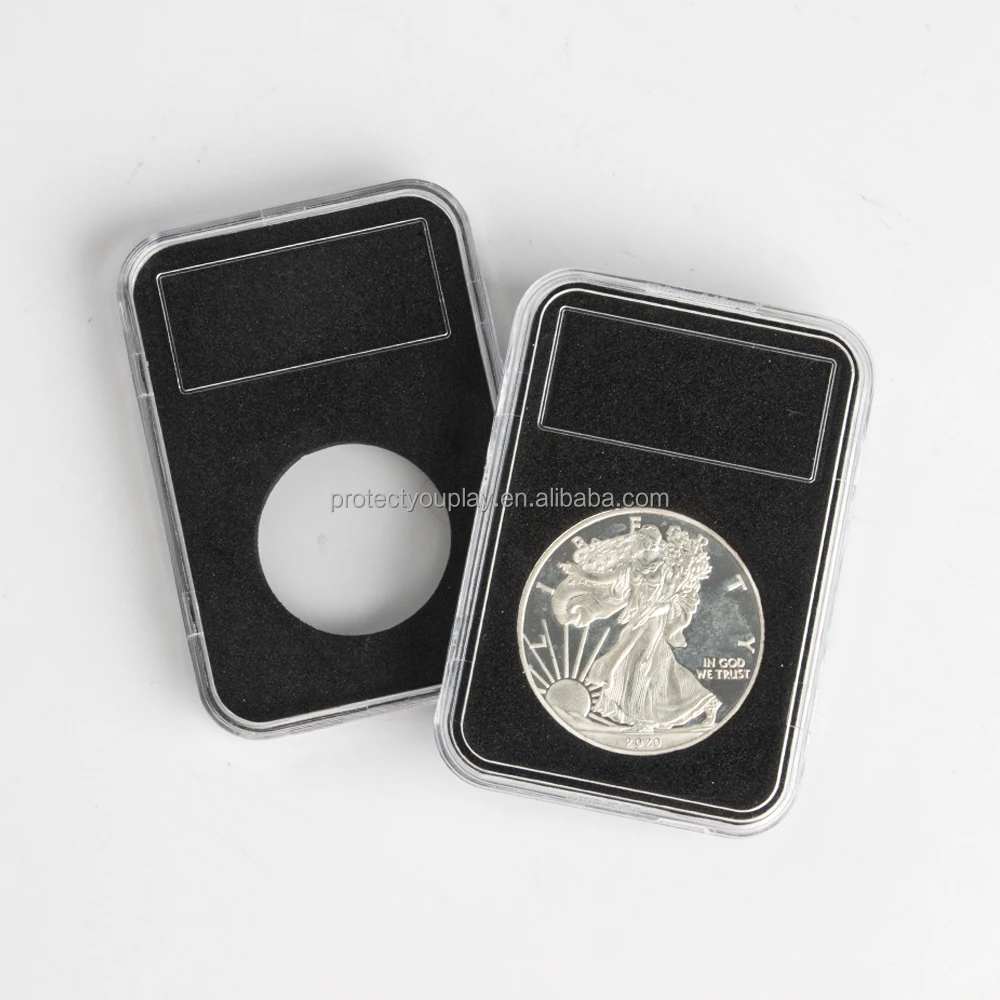 Coin Holder Display Slab Customizable Inserts Size 20/25/30/35/40 mm Fit for NGC PCGS Grade Collection Box