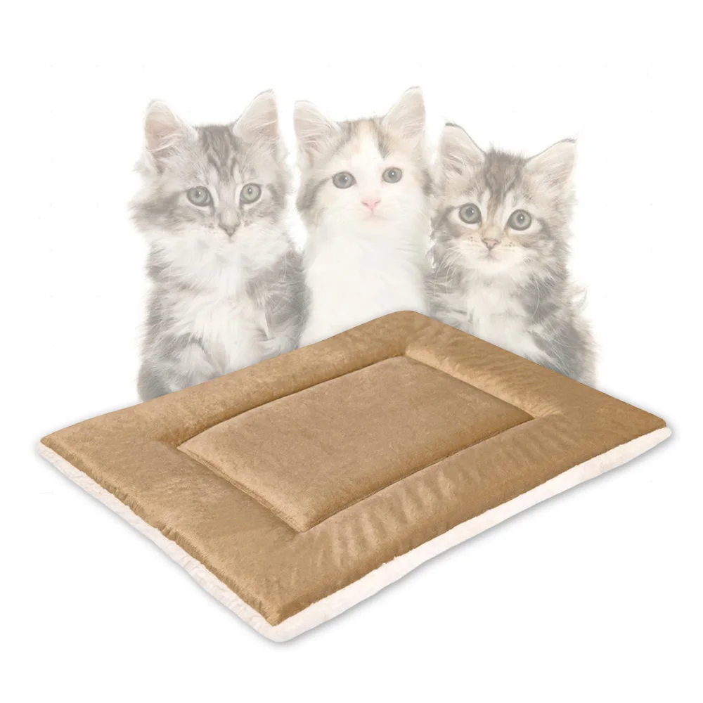 Симпатичный квадратный плюшевый коврик для сна, мягкий на заказ, теплая машинная моющаяся кровать для домашних животных, роскошная ортопедическая кровать для собак с эффектом памяти