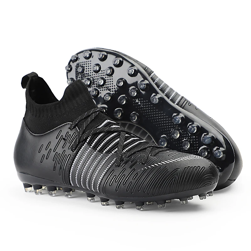 021 New Arrival Boys Soft High Top Outdoor Football Soccer Shoe for