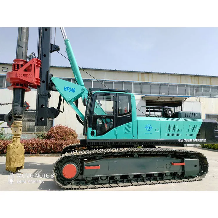 Crawler Mounted Hydraulic Rotary Drilling Piling Rig Machine 40m For Pile