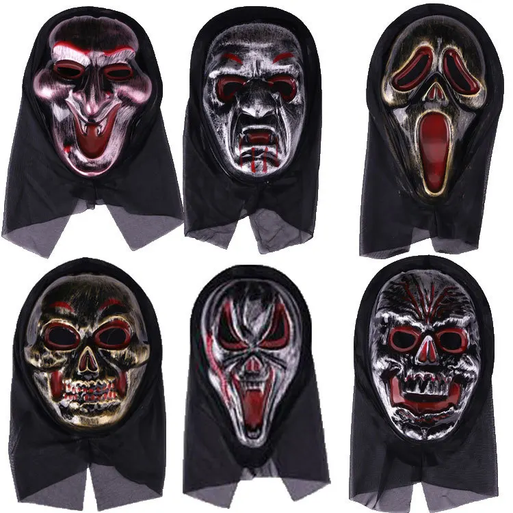 wholesale Hot Item Recommendation Halloween Horror Mask Party makeup The whole person grimaces Screaming hoods