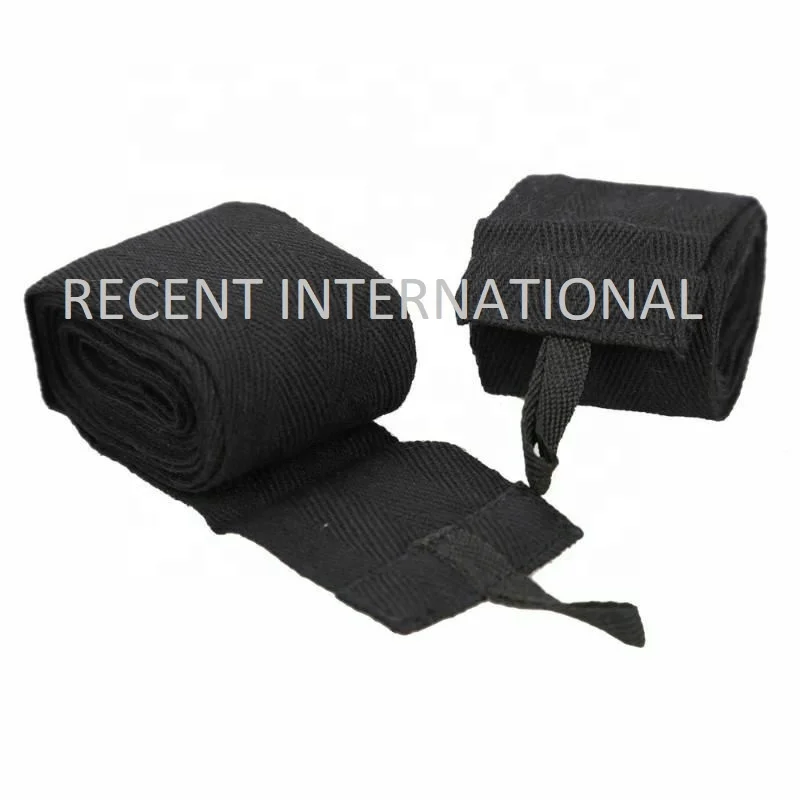 Traditional Azo free Boxing Hand Wraps Easy Wrist Wraps Fist Customized Logo Custom 100% Cotton 1 Pair RECENT-BR-5432 PK