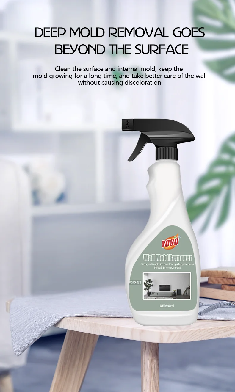 500ML  Wall Mold Eliminator: Deep Penetrating & Long-Lasting Formula  Wall Mold Buster: Eco-Friendly & Non-Corrosive Treatment