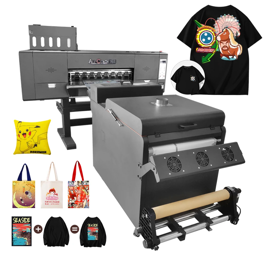 Plotter Dual Head I3200 /i1600 60CM 4-heads Dtf Printer T-shirt Printing Machine BYHX