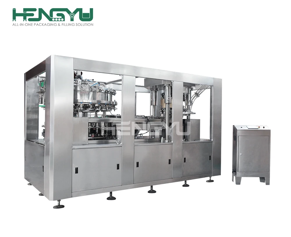 Hengyu 2021 full automatic can filling line machine beverage/counter pressure bottle filler/soda machine filling