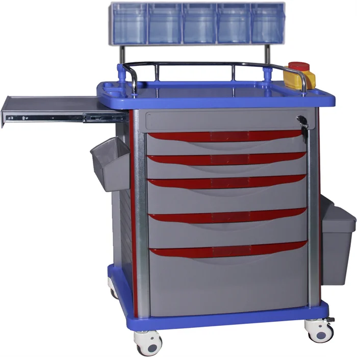 EU-TR526 Good price Hospital Medical Anesthesia Trolley Anesthesia Cart Medical Crash Cart