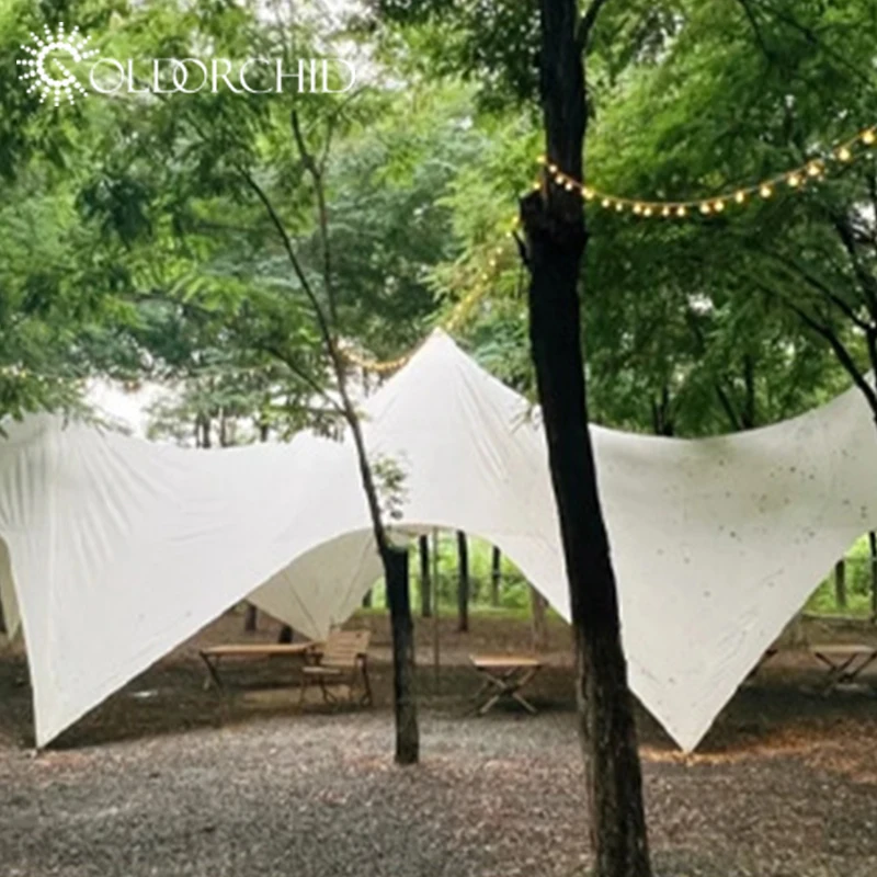 Glamping UPF 50+ outdoor waterproof camping extra large wedding party sun shade canopy tents for events
