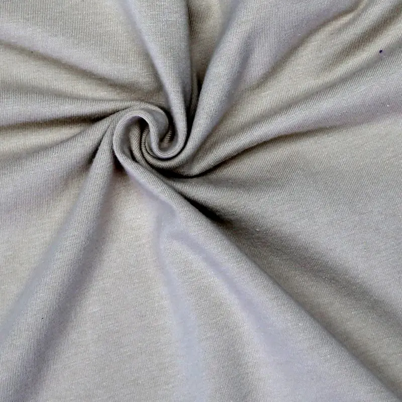 High quality custom color plain dye breathable 100% cotton t shirt jersey knitted single jersey fabric