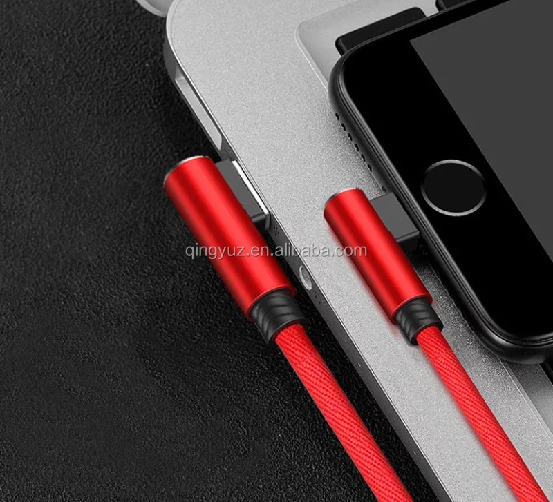  Высококачественный 90 градусов левый правый угол Usb2.0 кабель для быстрой зарядки и передачи данных Iphone зарядное устройство с налокотником Usb-кабель