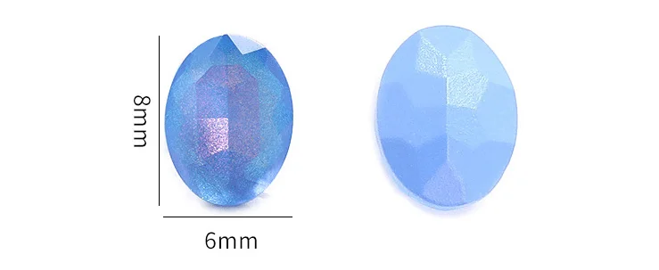 Aurora Mocha Oval Shape Crystal Glass Rhinestone For Nail Accessories Jewelry Making